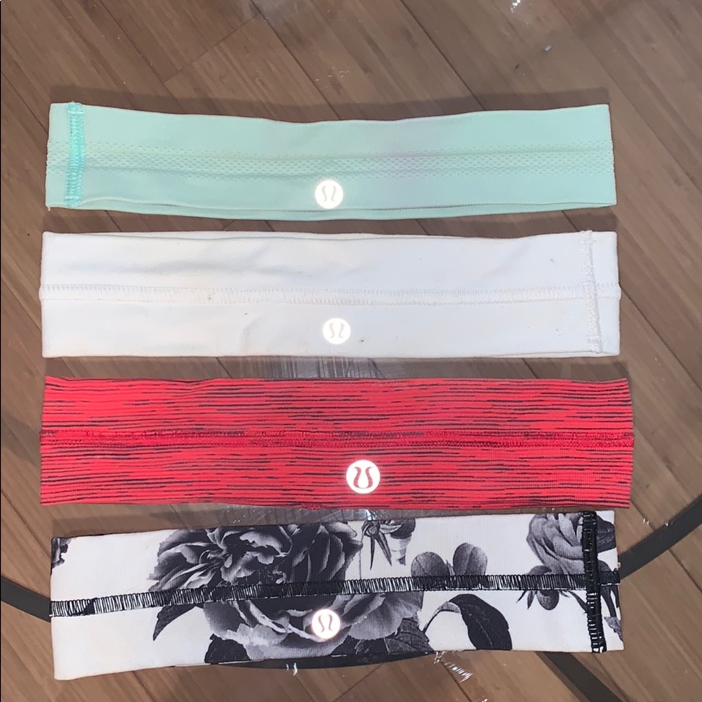Lululemon Fly Away Tamer pack of 4 Headbands
